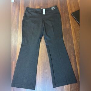 NY & Co 7th Avenue Bootcut Pull-On Pants XL | Stretch | Brownish Black